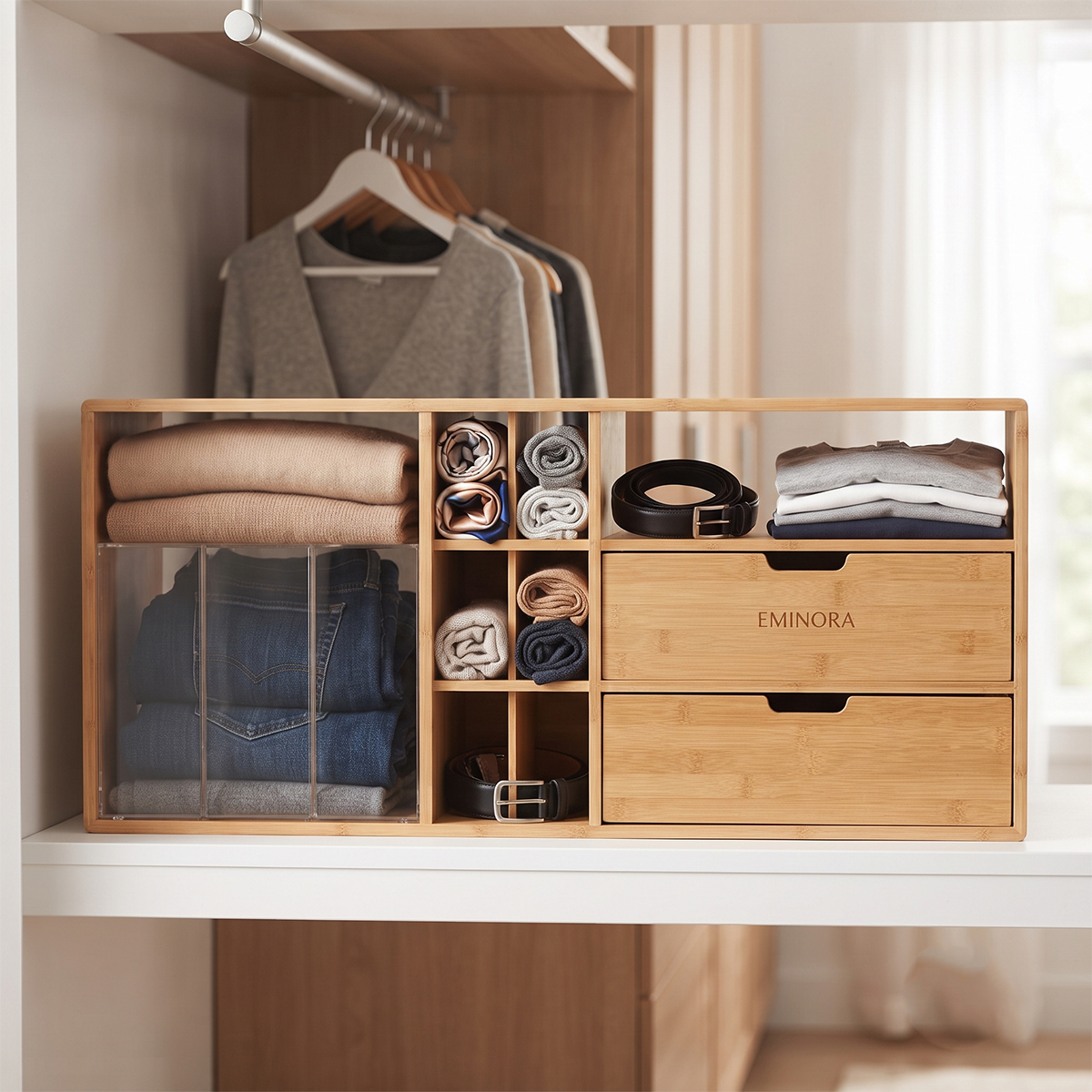 Wardrobe Shelf Organizer
